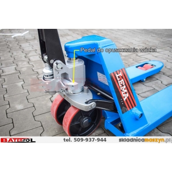 Wózek paletowy, ACB 25/800 Lema 2500kg 80cm, niebieski